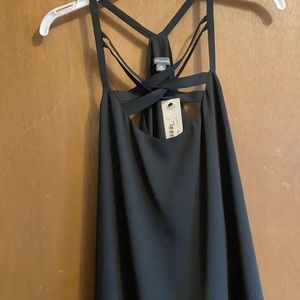 2 for 10 🌸 Black cross front tank